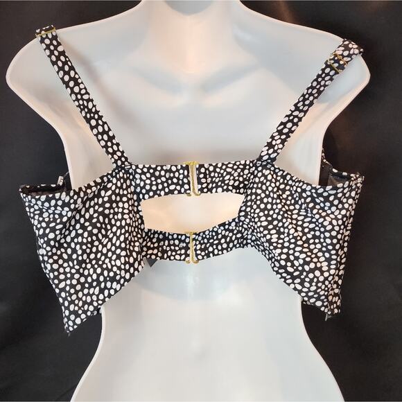 Smart & Sexy New Black & White Polka Dot Bra Size 42D - Picture 5 of 12